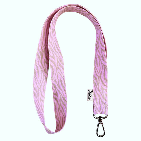 Lanyard Animal Print Cebra Pastel