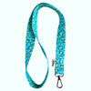 Lanyard Animal Print Turquesa