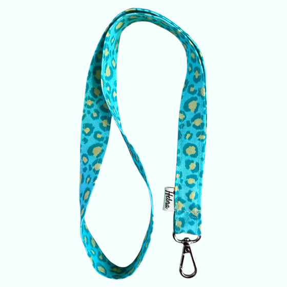 Lanyard Animal Print Turquesa