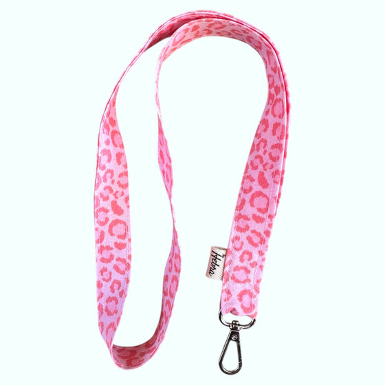 Lanyard Animal Print Pink