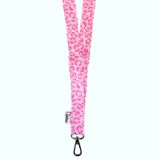 Lanyard Animal Print Pink